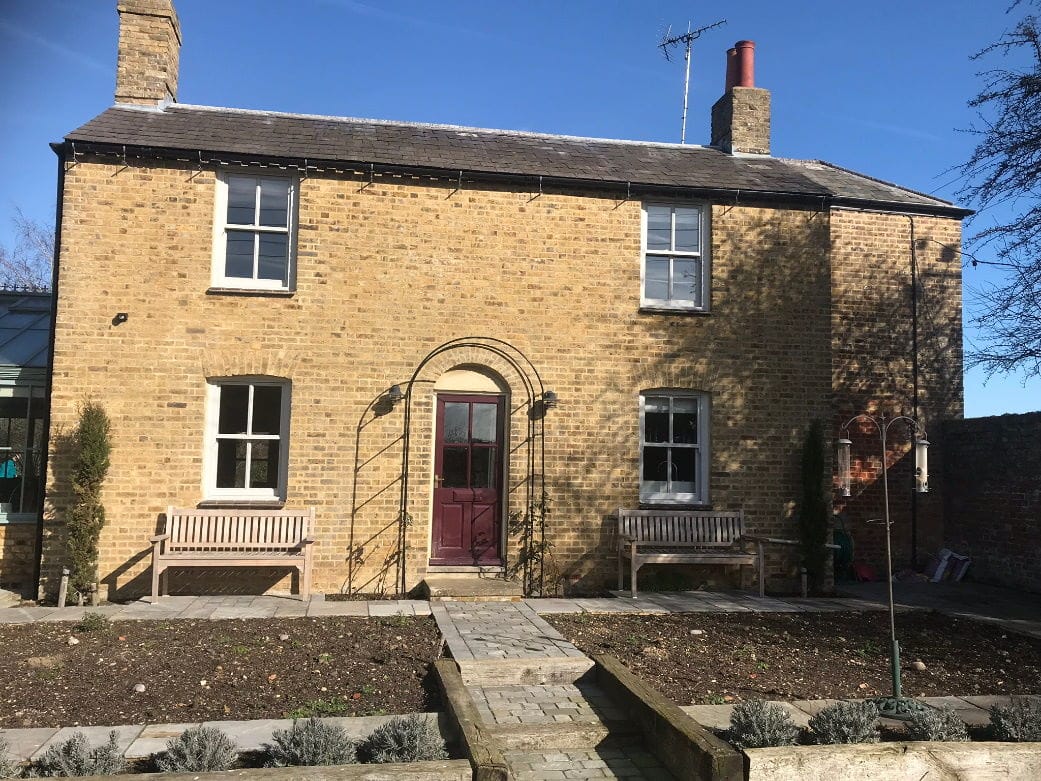 Yellow Stock House in Preston Dover Kent lime mortar pointing