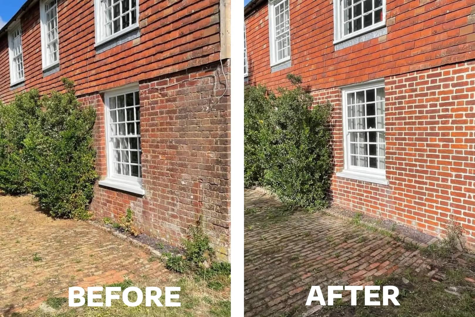 Lime repointing and steam clean in Ashford