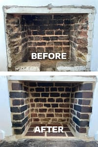 Fireplace lime repoinr